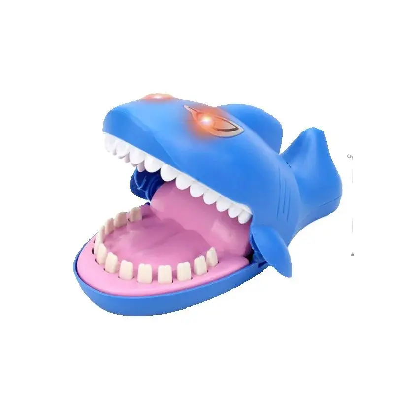 Large Crocodile Mouth with LED light Sound Effect Dentist Bite Finger Game Electronic Shark Funny Novelty Gag Toy for Kids