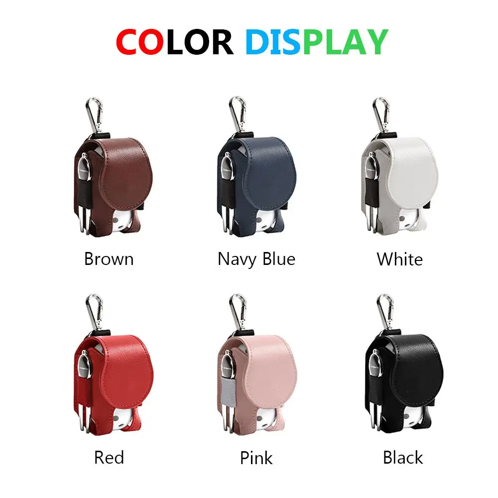 Mini PU Leather Pouch Golf TEE Case Storage Golf Ball Bag Waist Holder