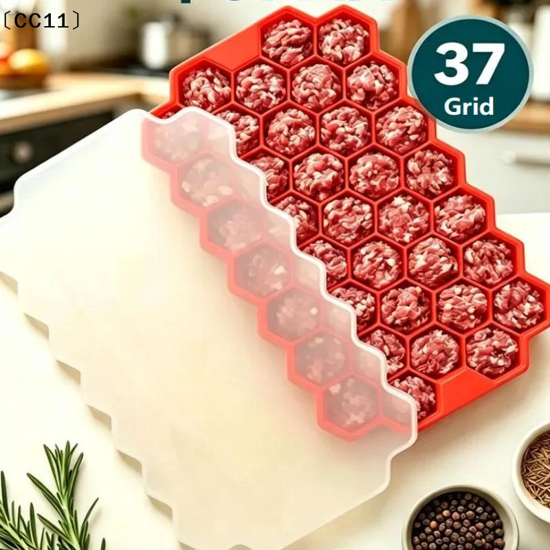 37 Grid Silicone Meatball Maker Rice Ball Maker Shaker Meatball Mold Fish Balls Beef Balls Mold Meat Tools Kitchen Access〔CC11〕