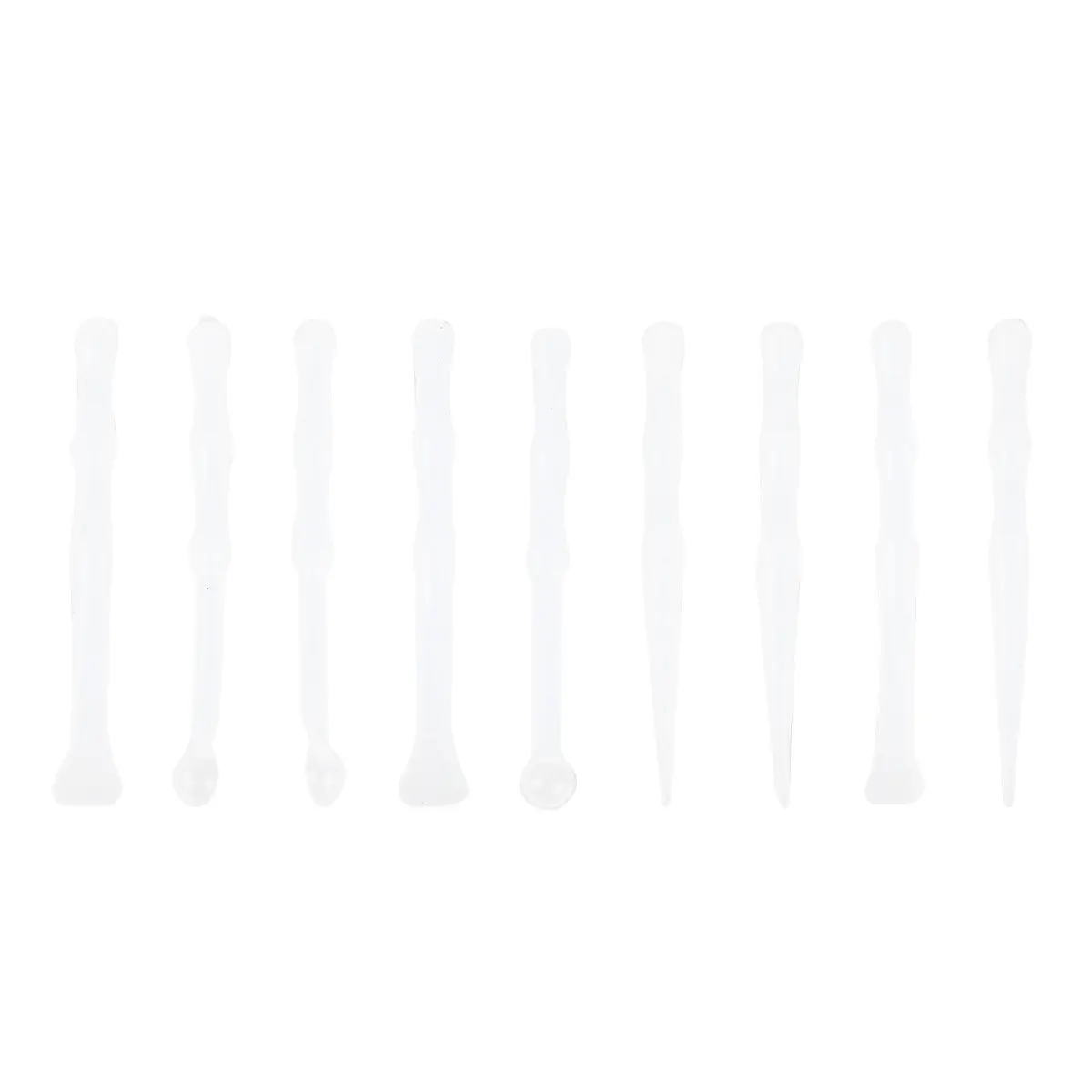 

9Pcs Multi-Use Silicone Sticks for Epoxy Mixing Stirring and Molding Cup-Shape Craft Tool Color Modulation Accessories Resin