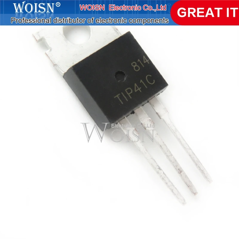 5pcs/lot TIP41C TIP41 TO-220 Bipolar Transistors - BJT 6A 100V 65W NPN new original In Stock