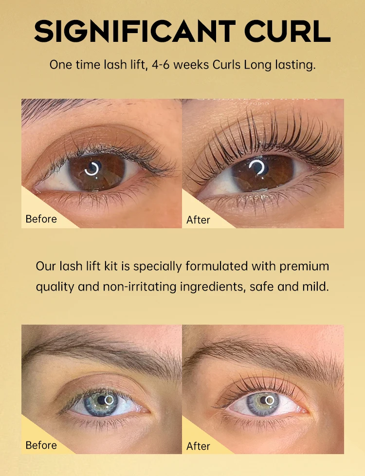 Gollee Eyelash Lifting Perm Kit Lasting 4-6 Weeks Lash Lift Set For Lash Curler Eyelash Enhancer Perm Treatment Set Makeup Tools