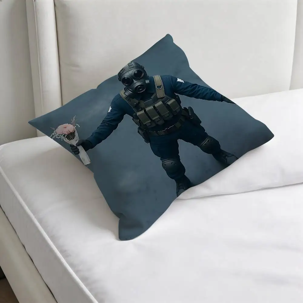 Cooler Counter-Strike CS 2 quadratischer Kissenbezug, dekorativer Kissenbezug für Sofa, Couch, Bett, Zuhause, Auto, Wohnzimmer, Dekoration – Detail 7