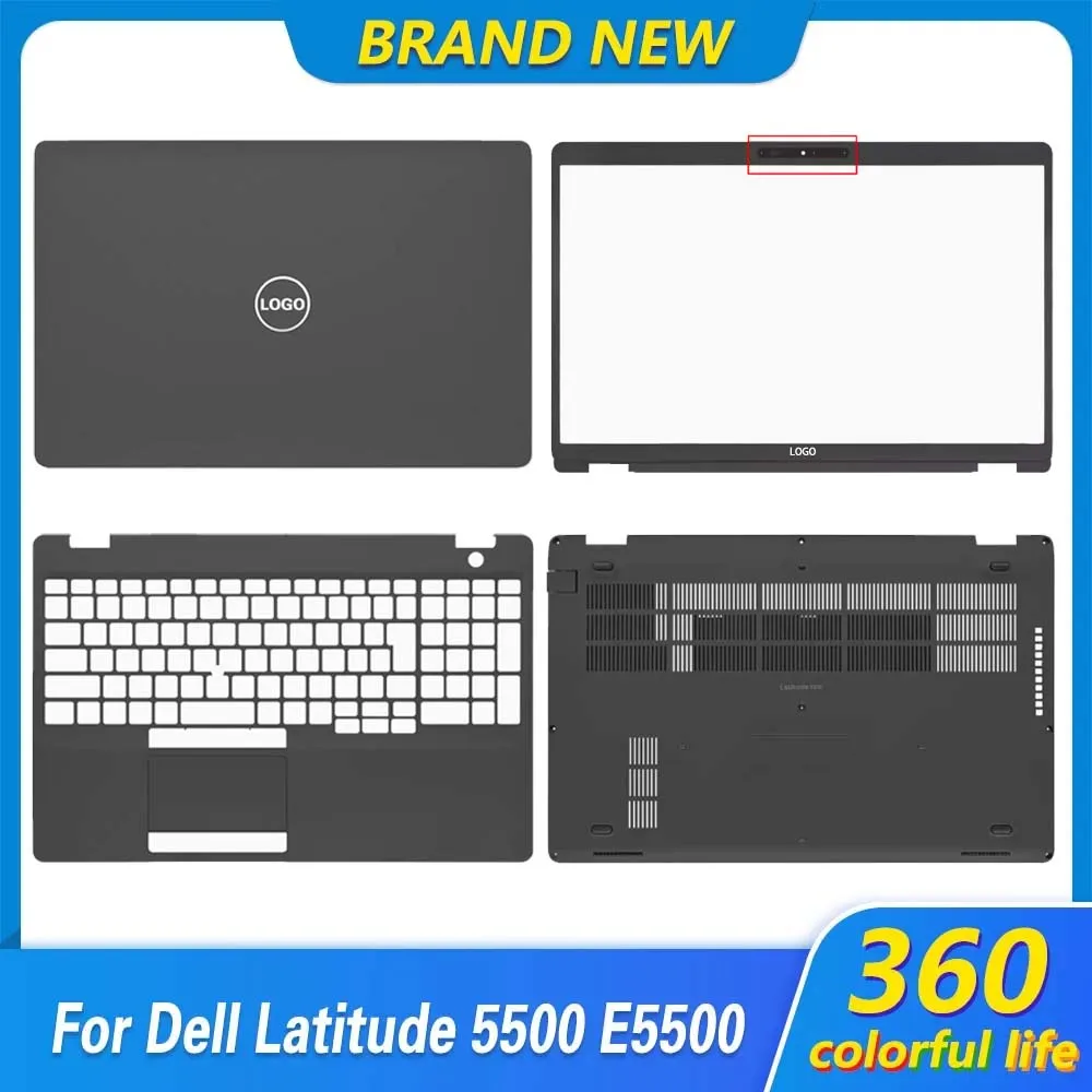 NEW Laptop Case For Dell Latitude 5500 E5500 Series LCD Back Cover Front Bezel Palmrest Upper Top Lower Bottom Case 0X0CWC Black