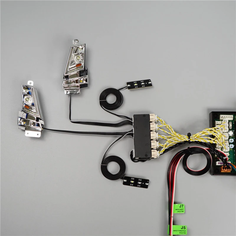 نظام إضاءة LED بمقياس 1:14 4 في 1 مجموعة إضاءة MFC-03 01 لشاحنة Tamiya RC VOLVO FH16 56360 56362