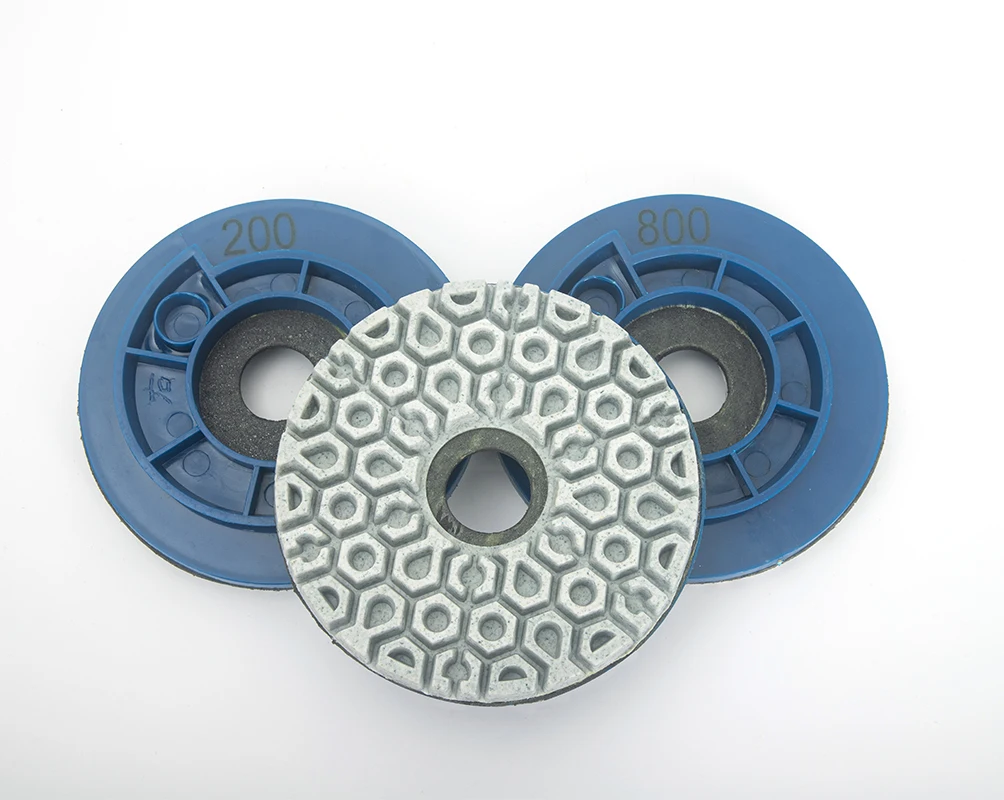 5 Inch Diamond Snail Lock edge Polishing Pads for Polishing Stone 125 mm Grinding Disc Concrete  Marble