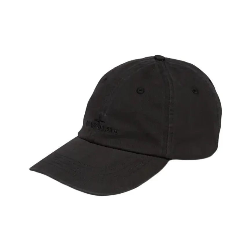 STONE ISLAND Cotton Baseball Caps Men's Black L1S159100002S0106-V0029