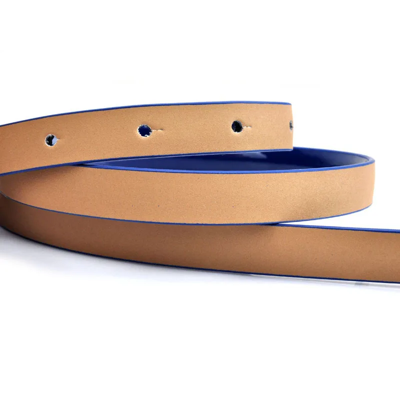 حزام نسائي نحيف من الجلد اللامع، حزام خصر رفيع أنيق مع إبزيم ذهبي من خليط معدني للفساتين