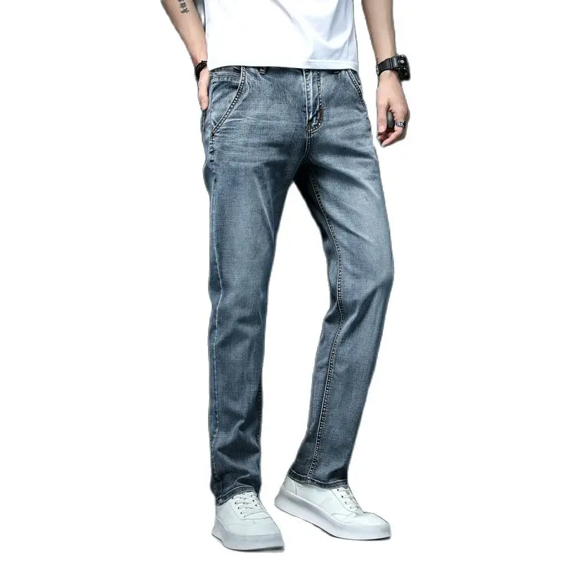 Batmo 2022 new arrival high quality classica elastic jeans men ,men's Straight jeans,casual jeans men,plus-size 28-40 P315