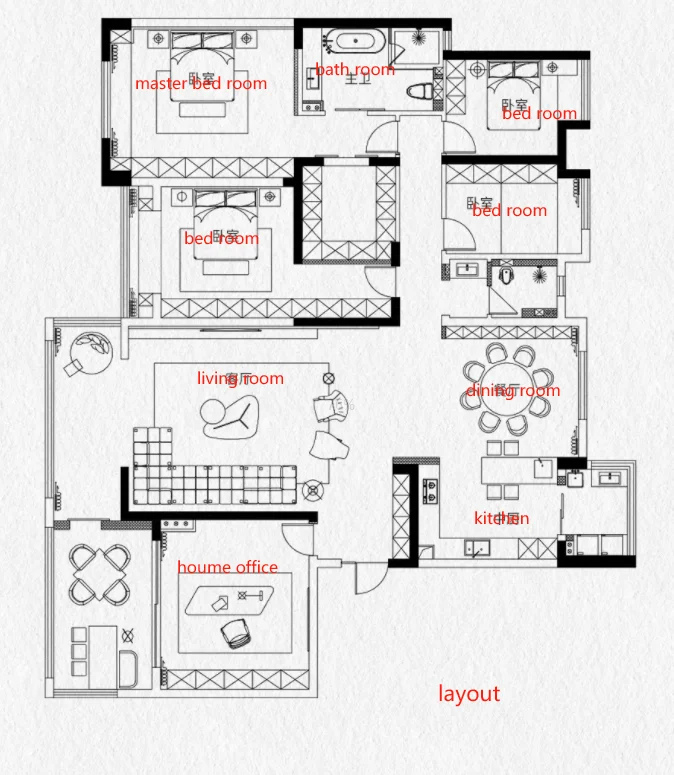 

Губка, современная квартира, 3D-рендеринг, внутренняя архитектура, домашний декор, графический дизайн для дома