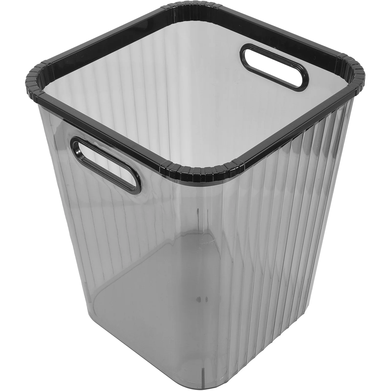 

Transparent Trash Can Premium Pet Material Multi-Function Clear Waste Basket For Bedroom Bathroom Office Storage Holder