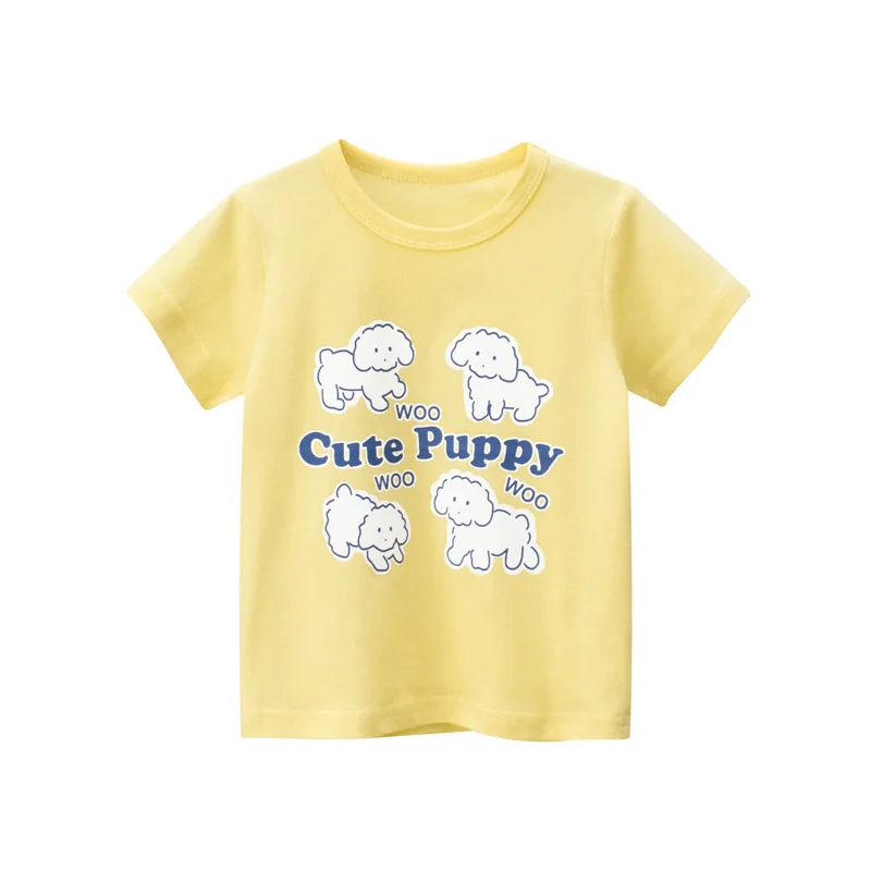 

Kids T-Shirts Girl Boy Baby Summer T Shirt Sheep Print Tops Children's Casual Clothing 100%Cotton T-shirt for Girls Boys Clothes