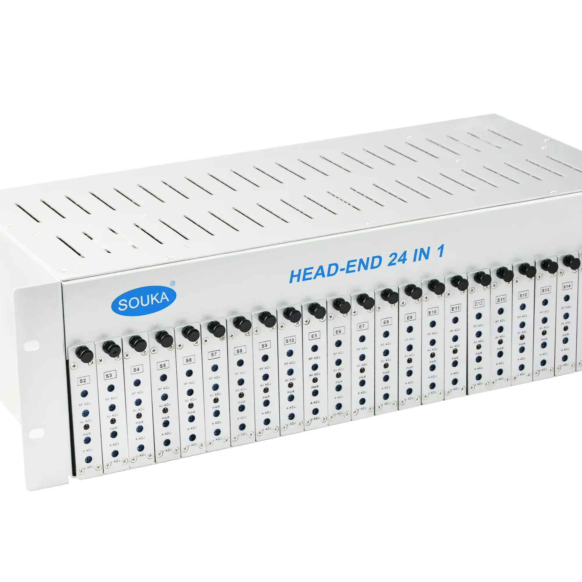 

Заводская цена 24 в 1 аналоговый модулятор CATV 24 канала HD вход RF выход фиксированный частотный модулятор