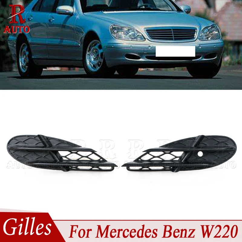Front Bumper Side Grilles Grille Cover Cap Air Outlet Car Styling Accessories For Mercedes Benz W220 2208851323 2208851623
