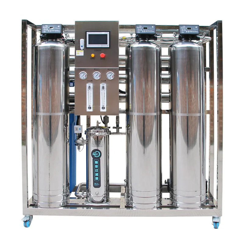 Industrial RO Water Purification System, Custom 304/316 Stainless Steel Water Filter with PLC Automatic Pump and Pressure Vessel