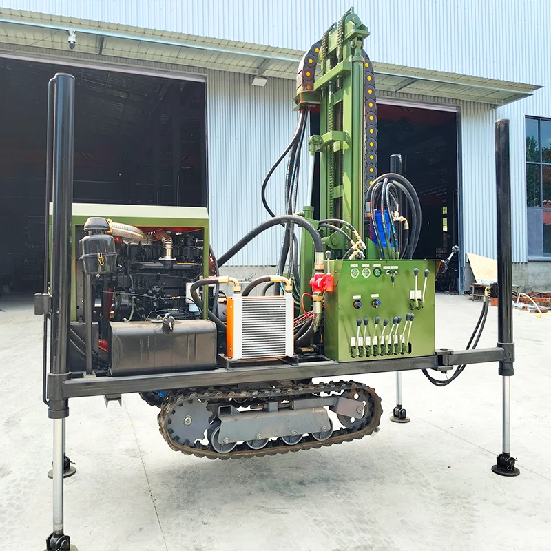 Customized Dual Use Crawler Wheeled Rotary Hydraulic 200M Reliable Accurate Deep Drilling Water Well Drilling Rig Machine - view 4