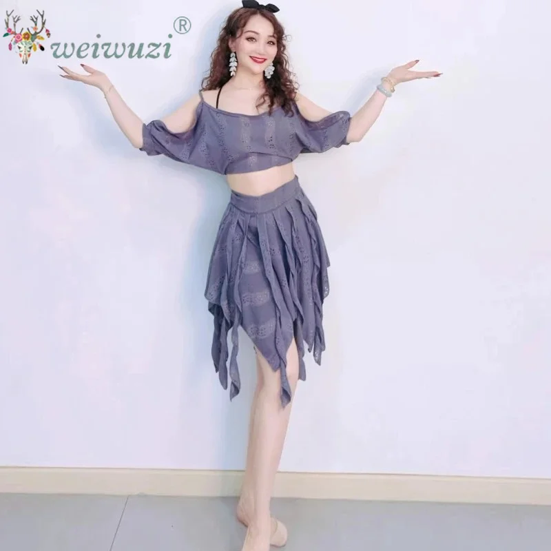 Belly Dance Practice Clothes Costume Women's Sexy Slimming Tassel Dress Performance Set Adult Oriental Dance Training Clothes