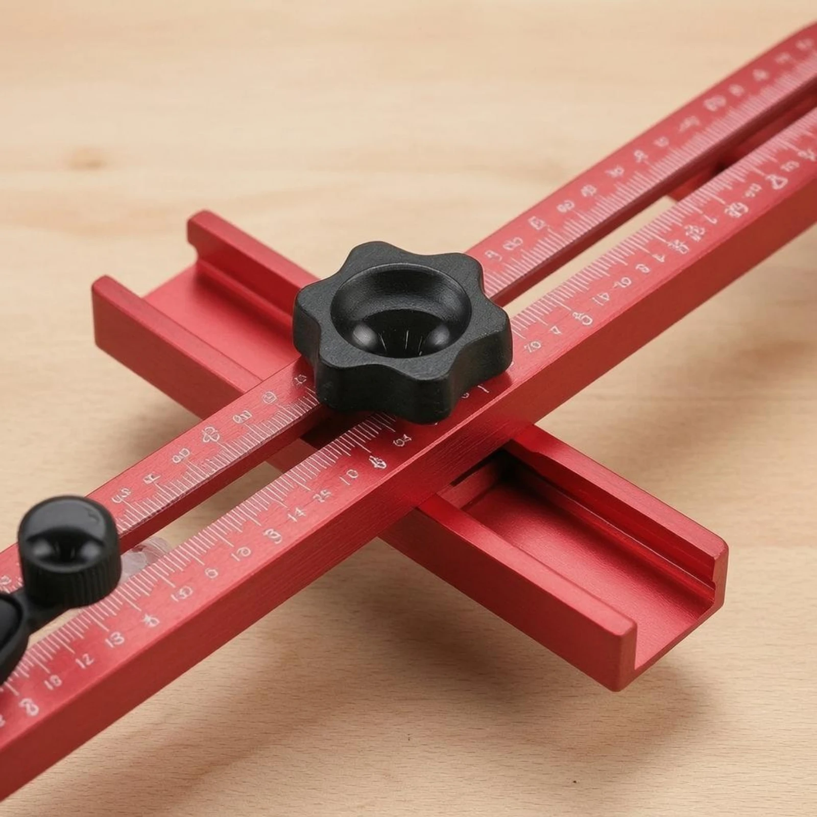 

Woodworking Routing Guide Measuring Arm Adjustable Circle Cutting Jig Router Circle Guide Kit Locking Knobs