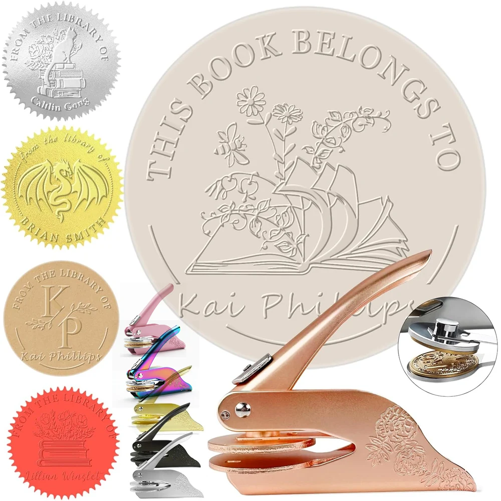 Personalizado de la biblioteca de libros, estampado de libros, biblioteca de sellos, estampado de libros, regalo para amantes de los libros, para el mar de bibliotecario