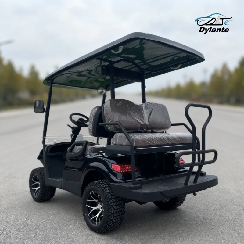 حار بيع الشارع القانوني على الطرق الوعرة الكبار أربع عجلات عربات التي تجرها الدواب الرصاص الحمضية صيانة خالية بطارية تعمل بالطاقة 4 مقعد عربة جولف كهربائية #1