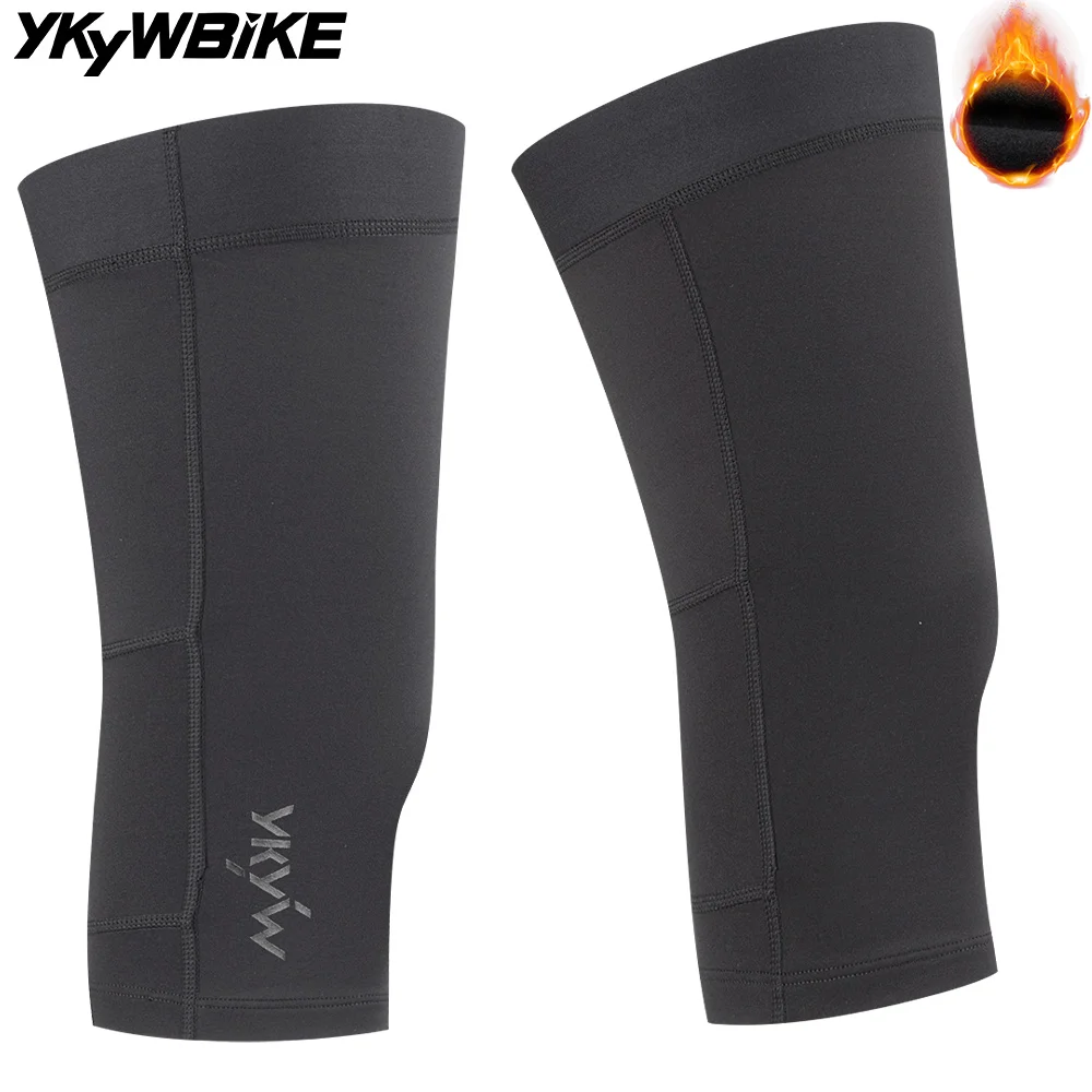 YKYWBIKE الشتاء الدراجات تدفئة الركبة قصيرة الساق حماية ضغط غطاء الركبة دراجة الحراري الصوف الطريق دراجة الركبة كم #1