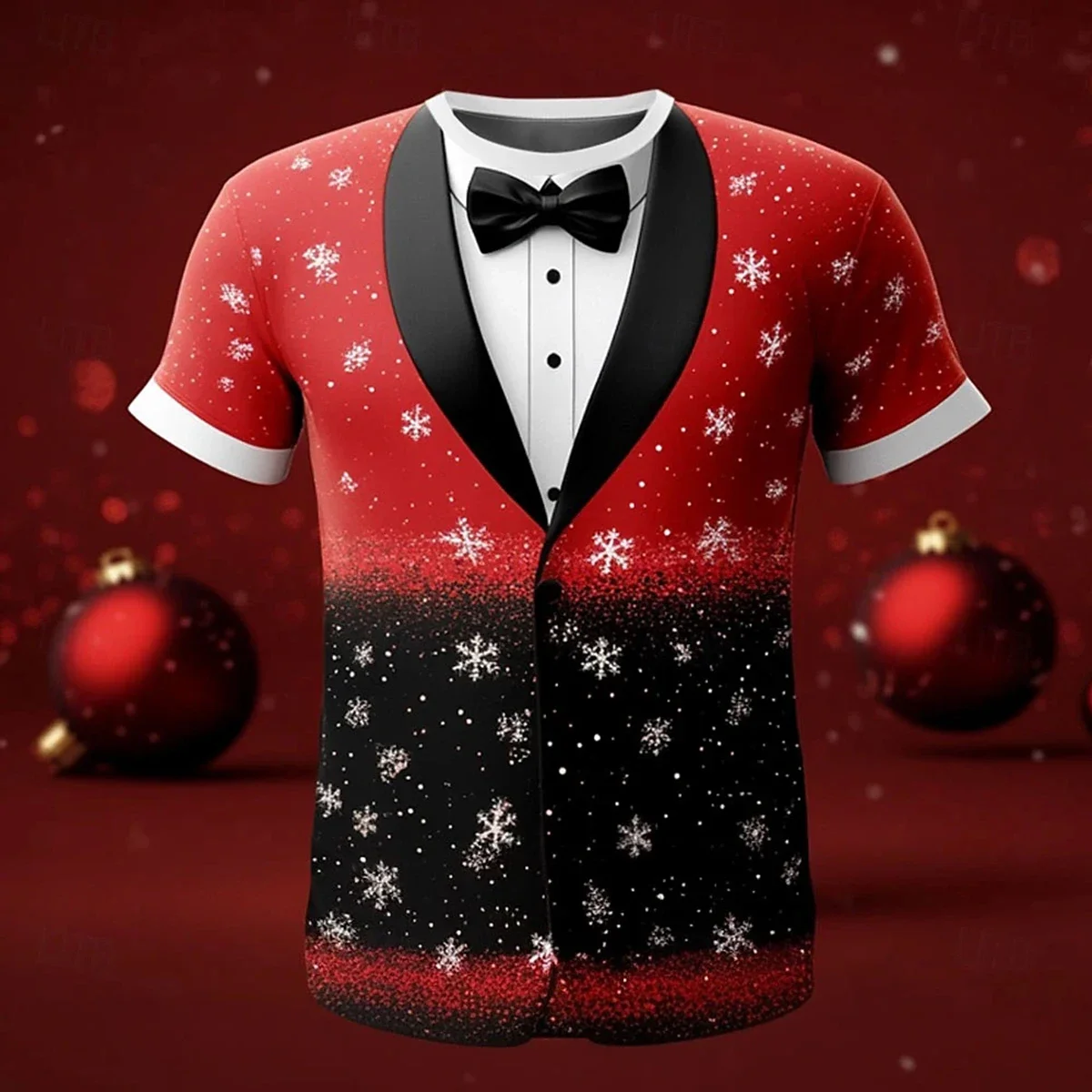 

Christmas 2026 New Year T-shirt for Men 3D Printed Street Style Suitable for Festivals and Casual Celebrations Unisex Harajuku