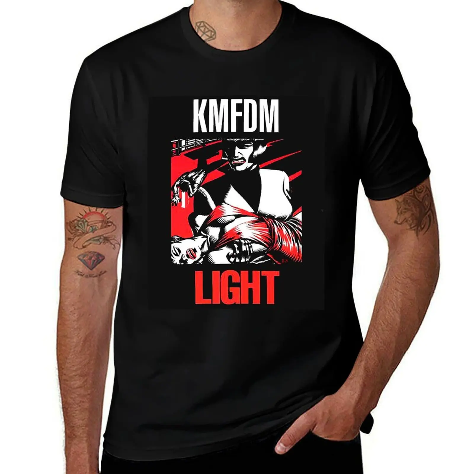 

KMFDM LIGHT Essential T-Shirt man t shirts for men casual t shirts for man pack white anime t shirts for man T-Shirt