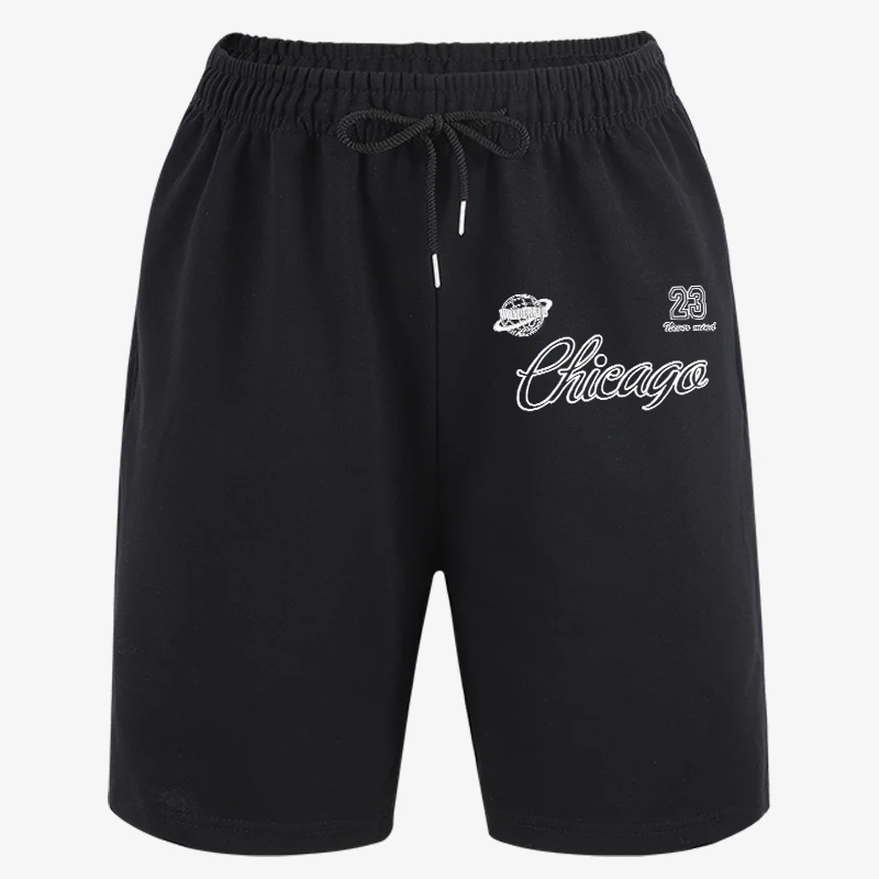 

Chicago Never Mind Design Summer Loose Stretch Shorts Man'S Basic Commute Sweatpants Cool Casual Bottom Office All-Match Pants