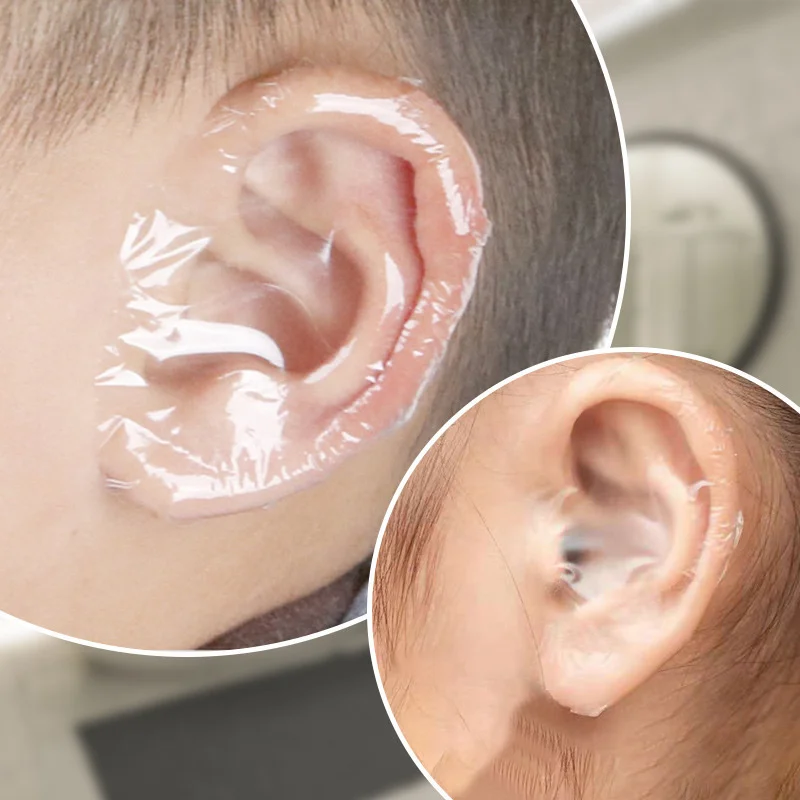 24Pcs Shampoo Ear Protection Stickers Disposable Baby Adults Bath Swimming Earmuffs Waterproof  Ear Paste Anti-Wear Heel Shield