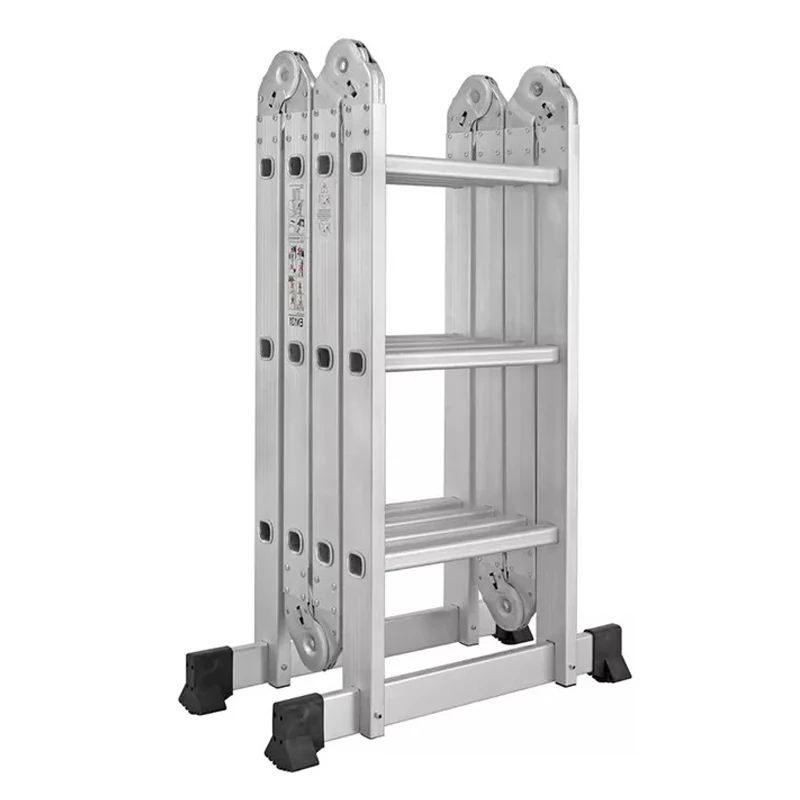 custom.Portable Multipurpose Aluminum Ladder with Hinge Industrial Outdoor Multi-Position Folding Ladder