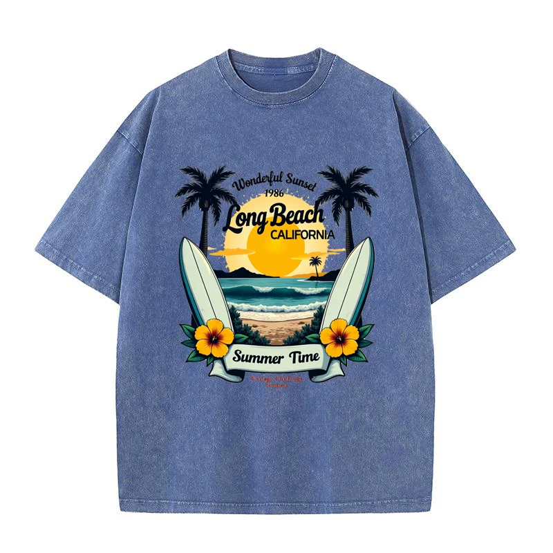 

Couple Matching Tshirts Sun Print Heavy Cotton Premium Short Sleeve 2025 Trendy Couples Tee High Quality Plain Color Streetwear