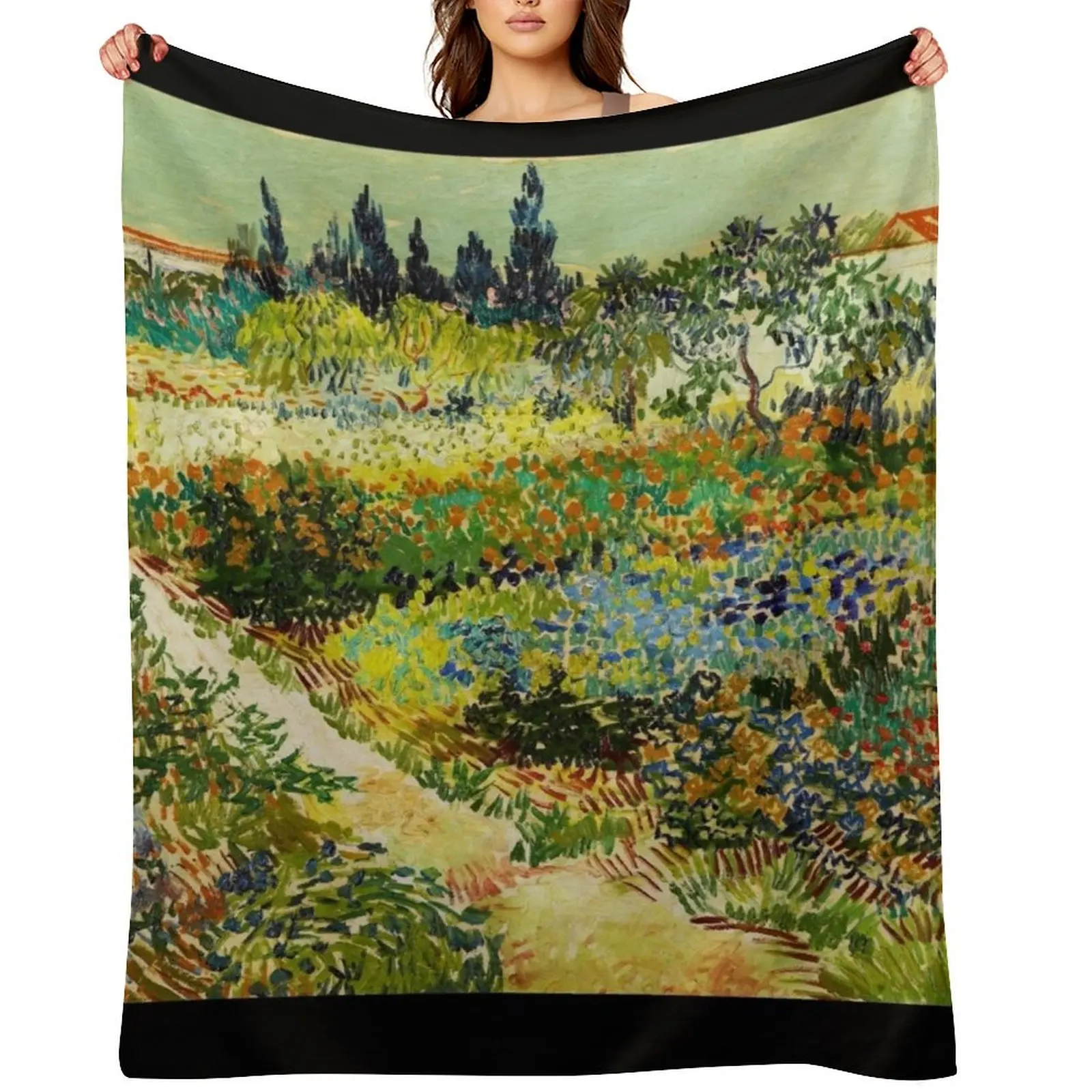

Van Gogh - Garden at Arles Throw Blanket valentine gift ideas Stuffeds Kid'S halloween Blankets