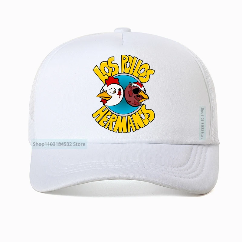 Los Pollos Hermanos Funny Breaking Bad mesh Baseball Cap Unisex Adjustable Dad Hat Outdoor Breathable Trucker Hat