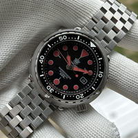 STEELDIVE New Arrival SD1975T 47.5mm Stainless Steel Tuna Black Dial Ceramic Bezel 30ATM NH35 Automatic Mens Sports Dive Watches