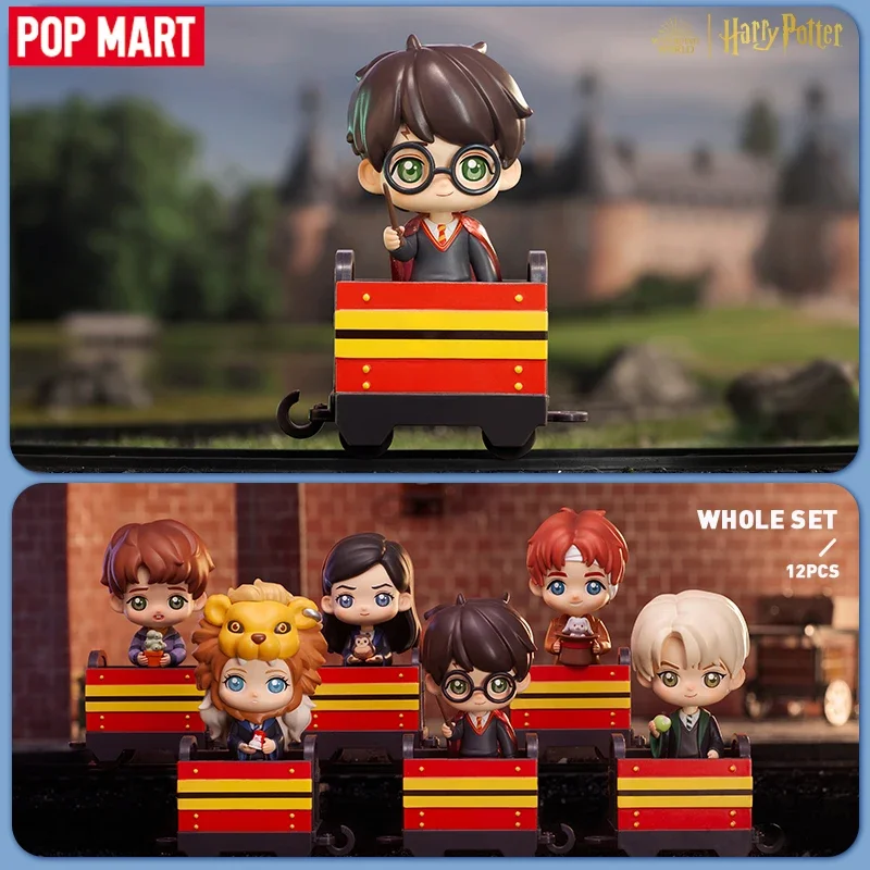 POP MART Harry Potter Heading to Hogwarts Series Anime Action Figure Guess Bag Ornament Figurines Home Decor Desktop Dolls Model