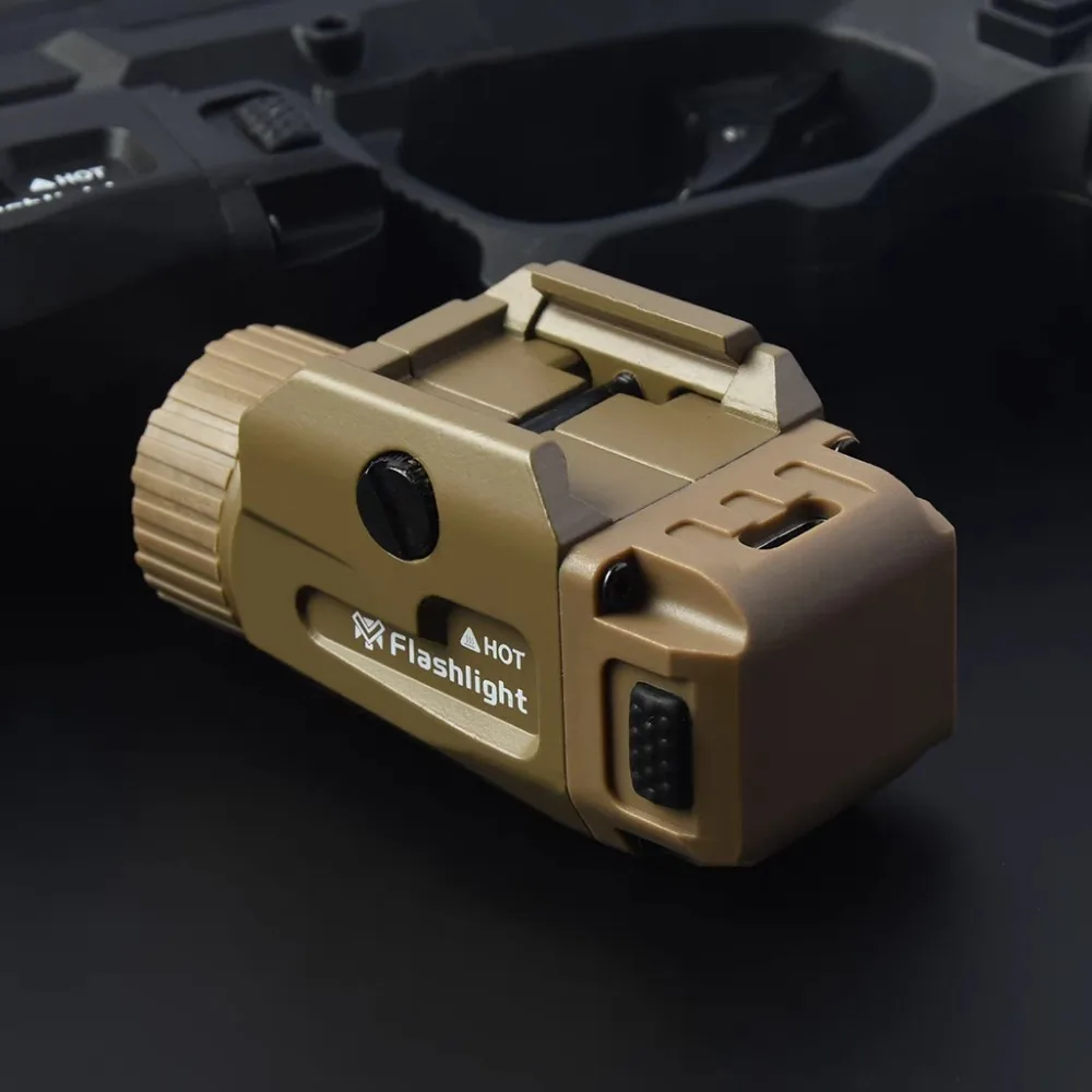 Tactical LED Flashlight 800LM Quick Release 4 Mode USB Rechargeable  Outdoor Shooting Handgun Weapon Light Fit 20mm Rail