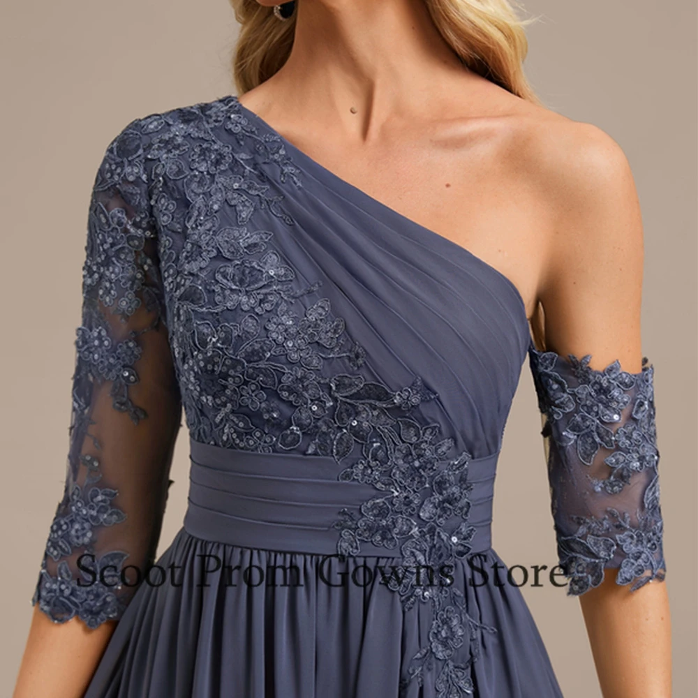 Vestidos para madre De novia con abertura lateral para playa, vestidos De fiesta De boda con manga 3/4 para mujer, novedad De verano 2025, bata De playa De gasa