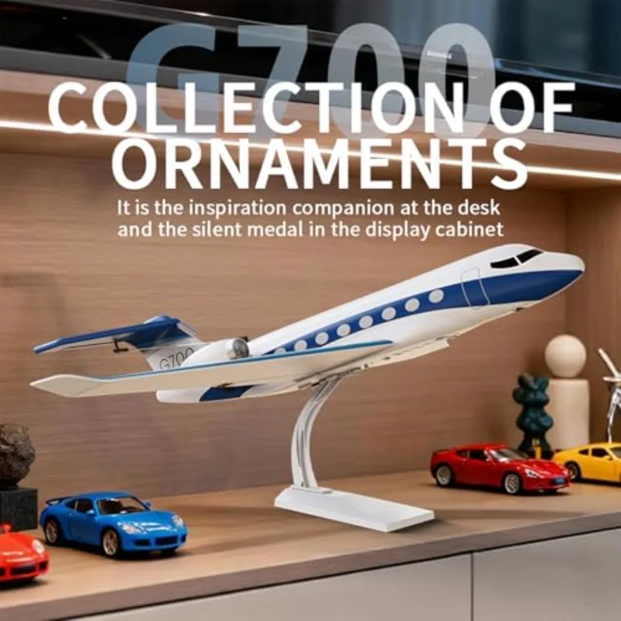 G700 RC Plane Private Jet for outdoor flying, ABS plastic body in matte black, ultra-stable 6-axis gyro stabilization with 2.4G
