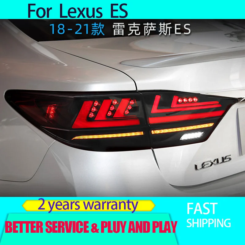 Car Styling for Lexus ES350 Taillights 2013-2017 ES Tail Light ES200 ES260 ES300h Rear DRL Fog Brake Reversing Turn Signal