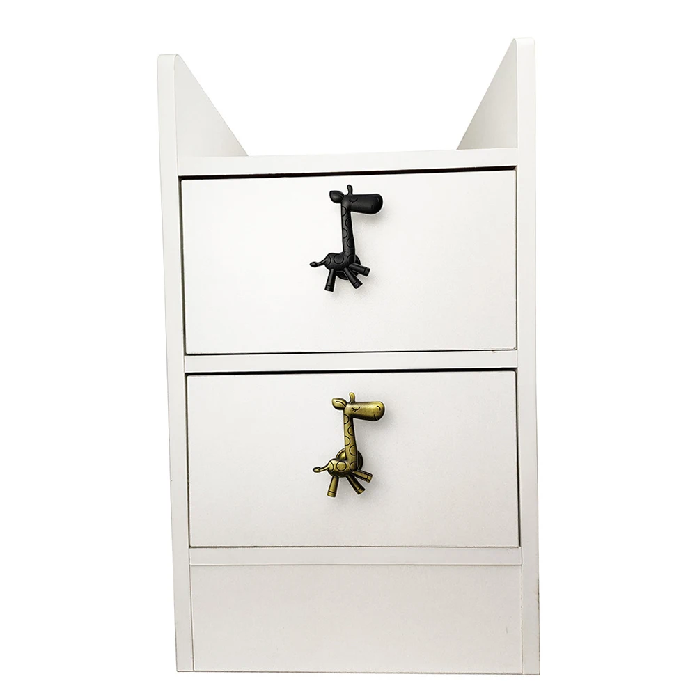 1pcs Cabinets Handle Accessories Cabinets Door For Children Furniture Giraffe Shape Handle Hardware Decoration