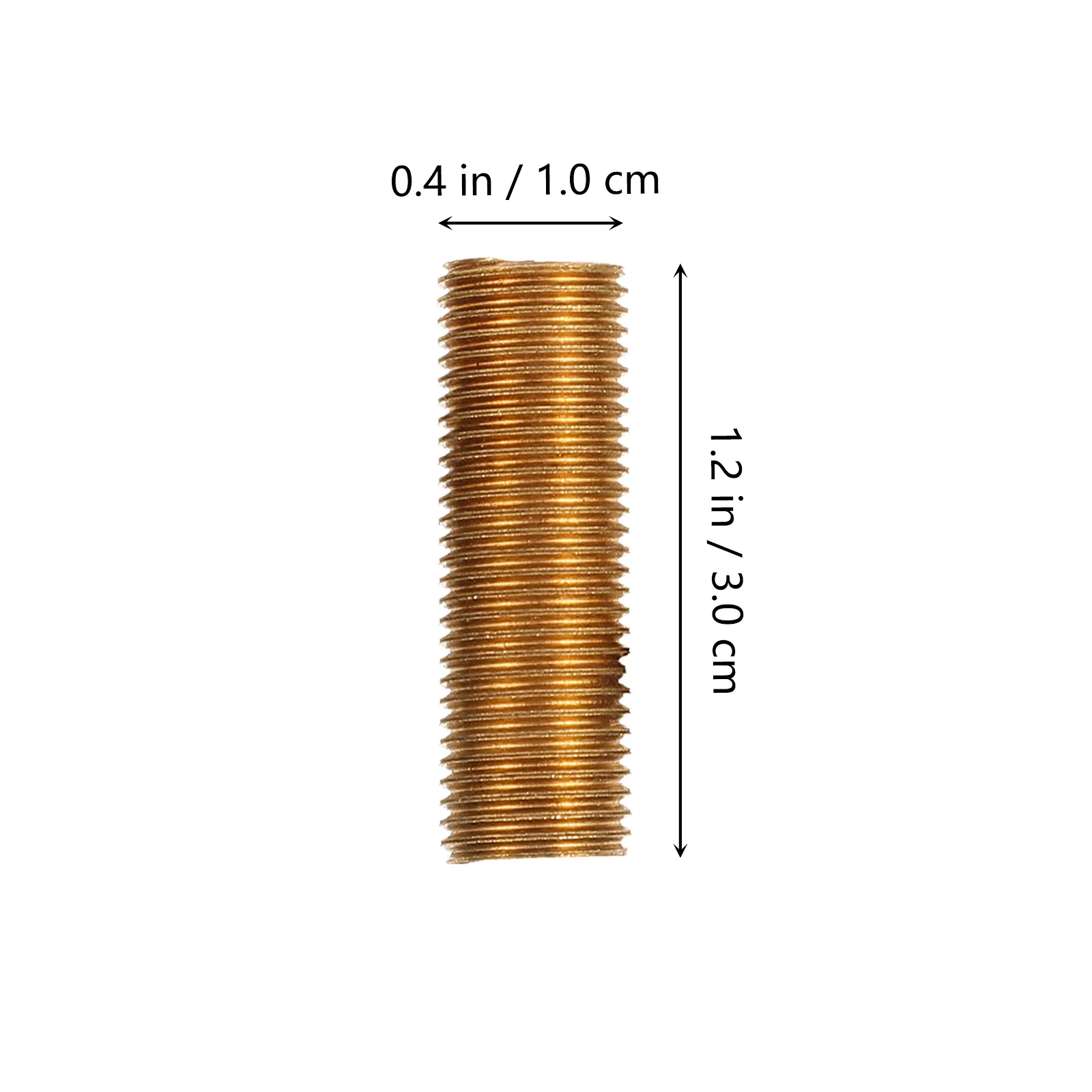 

8Pcs Golden Brass Thread Pipes for Light Fixtures Professional Threaded Rods Quick Installation Light Connecting Solution