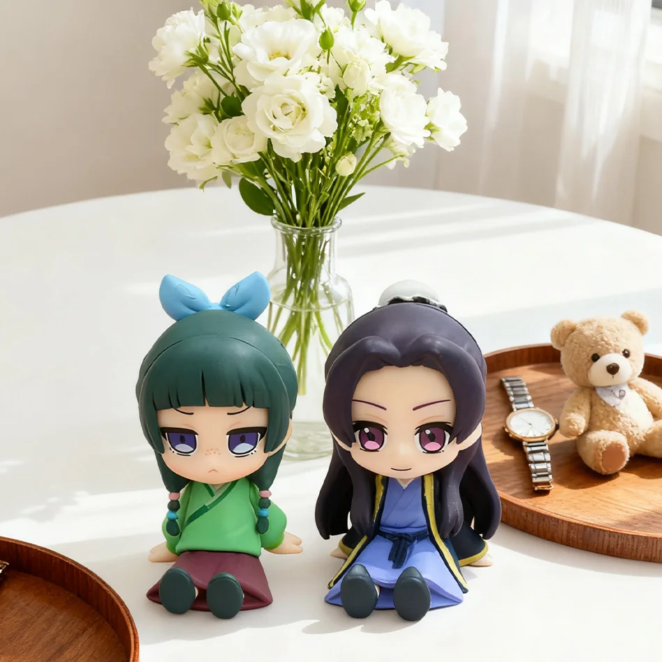 يوميات الصيدلية Maomao Jinshi شخصية صغيرة أنيمي المحيط Kawaii يجلس اللعب سطح المكتب سيارة الحلي نموذج هدايا عيد الميلاد