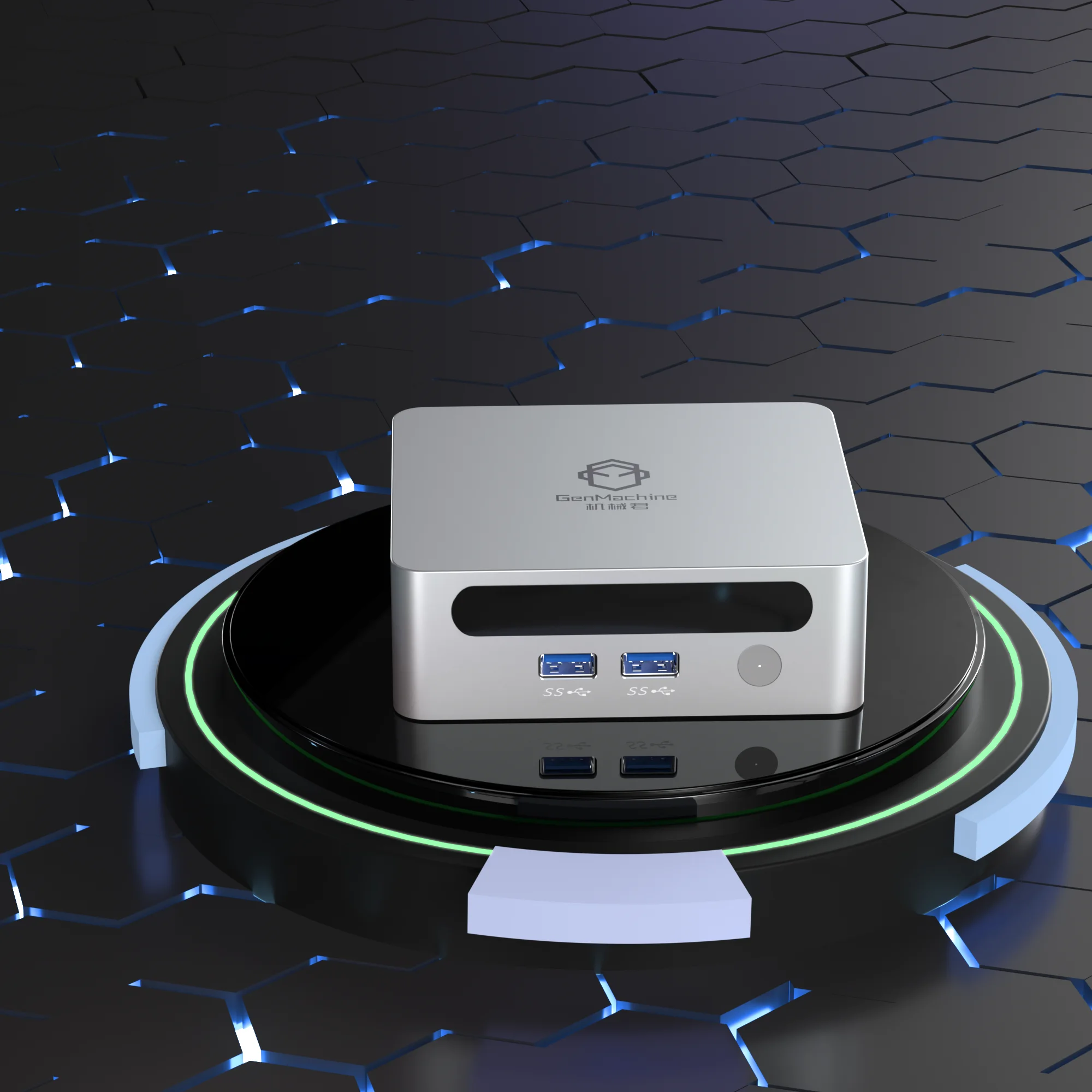 GenMachine Mini PC AMD Ryzen5 5600U Win11 R5 5600U 16G 256GB ~ 1TB Dual Channel Büro Gaming Computer PC Gamer DIY Geschenk LOL CSGO