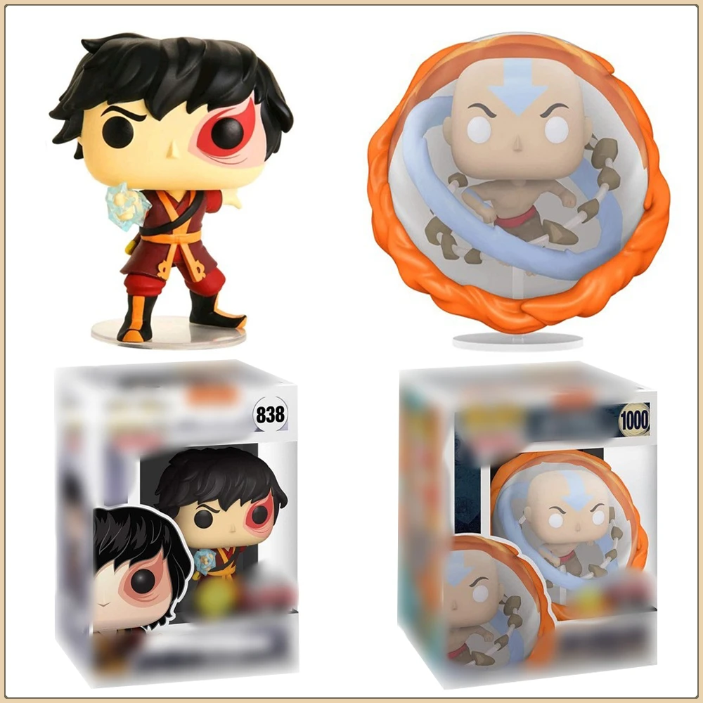 

Funko Pop Avatar:The Last Airbender Action Figures Aang Zuko Cool Limited Edition Anime Peripherals Model Doll Kid Favorite Gift