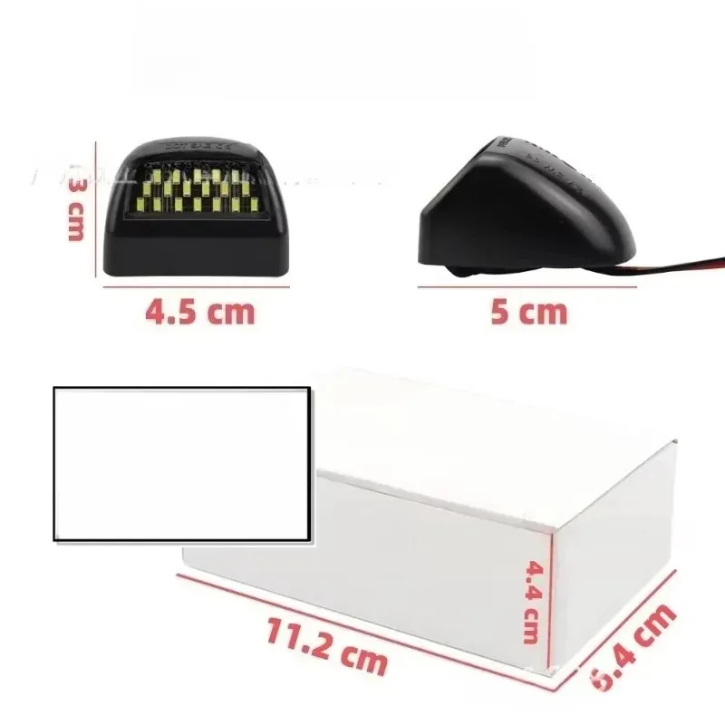 

For Popular 2pcs LED License Number Plate Lights Tag Lamp For Silverado Scalade 150025003500 GMCE
