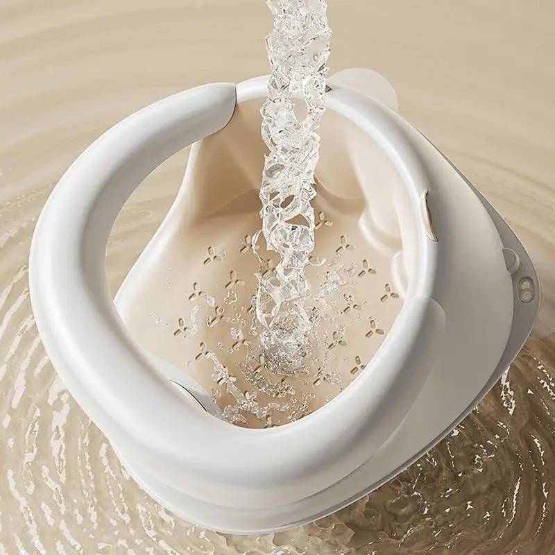 Bath Seats For Babies Sitting Up Bathing Chair For Toddler Non-Slip Baby Bath Seat For 1-3 Years Old With Spin Toys For Play And