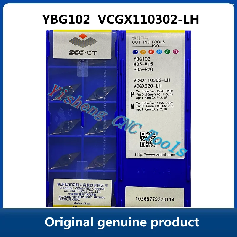 

Free Shipping Original ZCC CT YBG102 VCGX110302-LH YBG202 YD101 YD201 Carbide Inserts CNC Turning Tool Lathe Cutter Tools