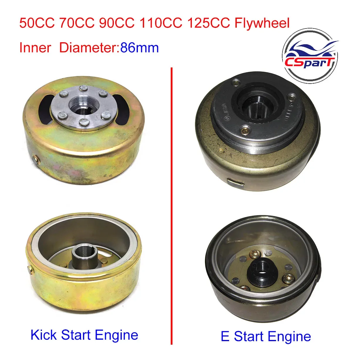 دولاب الموازنة الدوار مغناطيسي ل 50CC 70CC 90CC 110CC 125CC ليفان Zongshen كايا أبولو Xmotos الترابية حفرة دراجة ATV رباعية