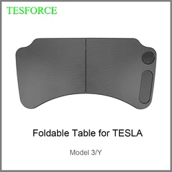 For Tesla Model 3 Y Universal Steering Wheel Folding Table Board Laptop Notebook Desk Mount Stand Eating Drinking Tray Holder