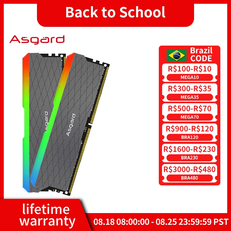 Imagem -06 - Memória Ram Asgard-w2 Rgb Desktop Ram Loki w2 Rgb Ddr4 8gb x 16gb 32gb 3200mhz Pc425600 Dimm 1.35v